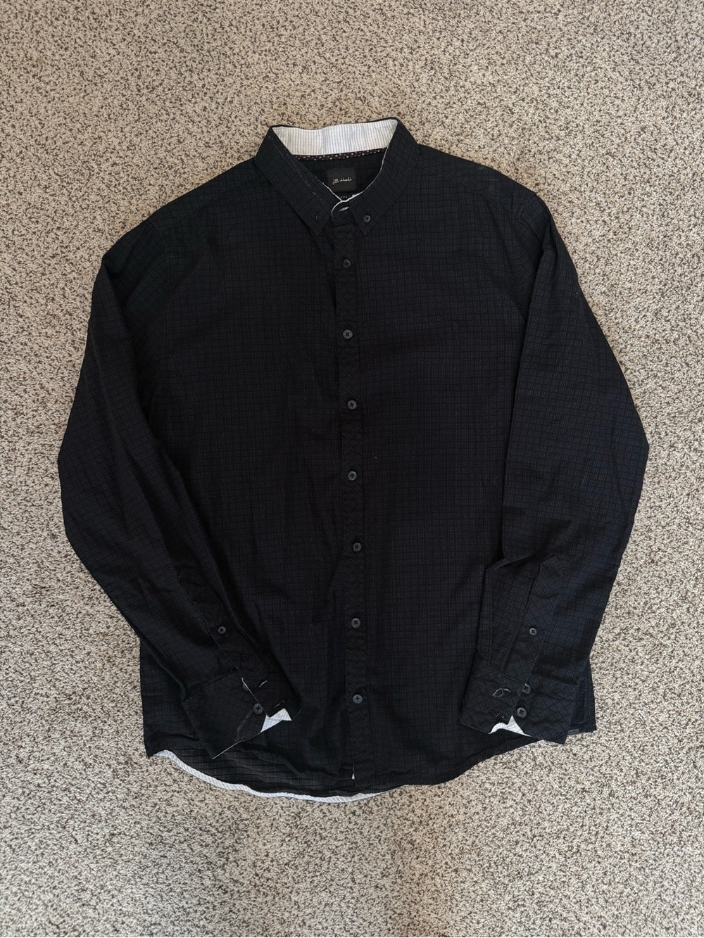 Buckle Black Long-Sleeve Button-Up Shirt